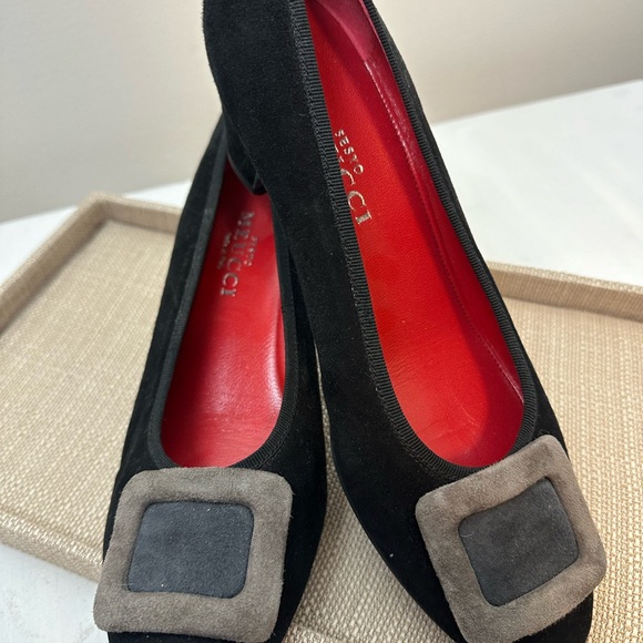 Sesto Meucci Suede Low Heel Pump - Picture 2 of 6